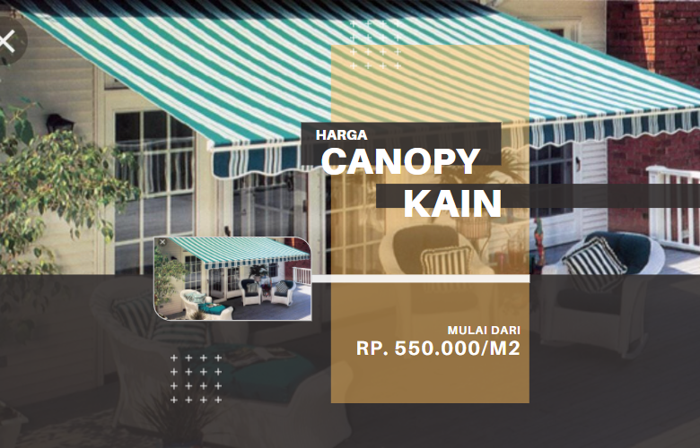 Harga canopy kain per meter
